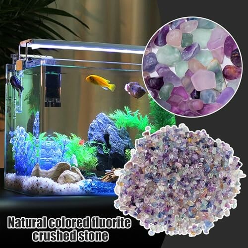 Krossade kristaller i en vacker presentation