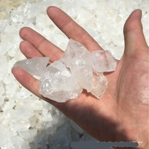 Naturlig vit kristall för smycken och dekoration