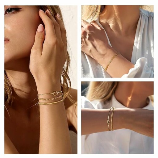 Elegant guldarmband i olika stilar