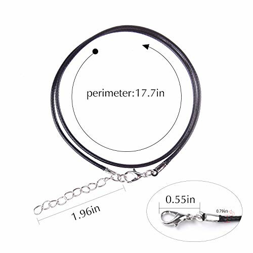 Svart läderhalsband med mått