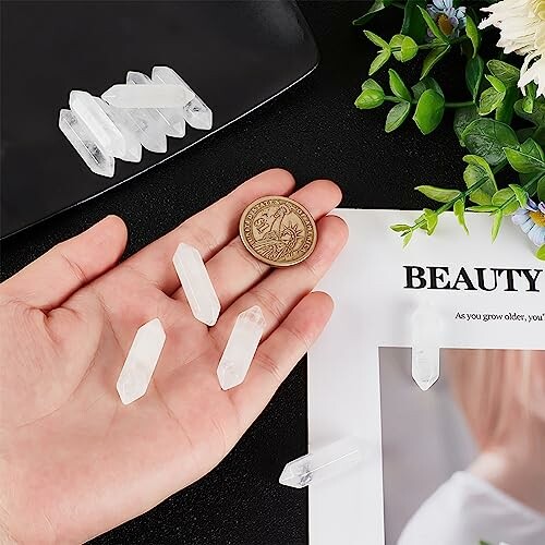 OLYCRAFT Naturlig Kvartskristall