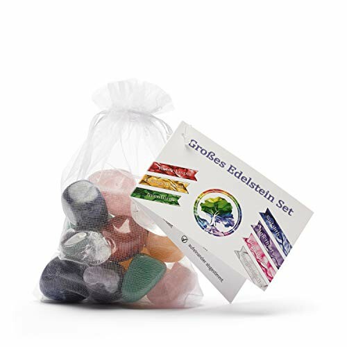 Påse med ädelstenar och ett kort