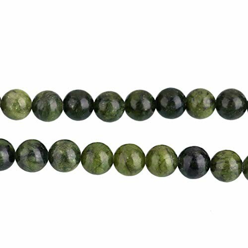 Runda gröna pärlor på rad