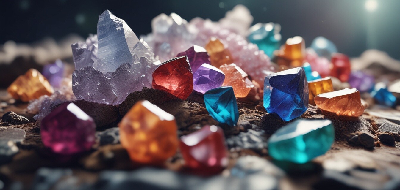 Natural formation of crystals