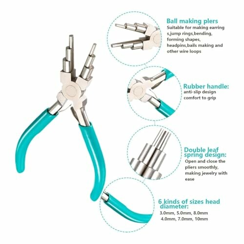 Multifunktionstång för smyckestillverkning med flera funktioner och storlekar.