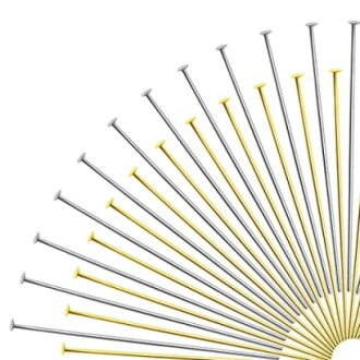 TOAOB 200 st Mässing Nålstavar