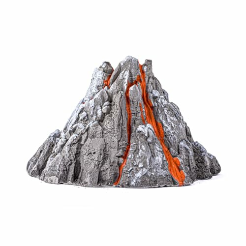 Leksaksvulkan med lava